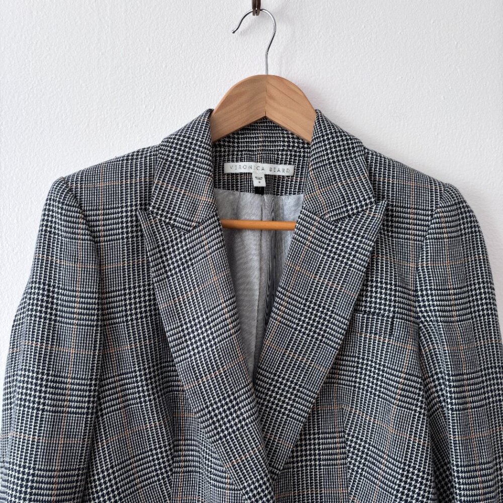 Veronica Beard Cutaway Linen Cotton Dickey Jacket - Picture 3 of 7